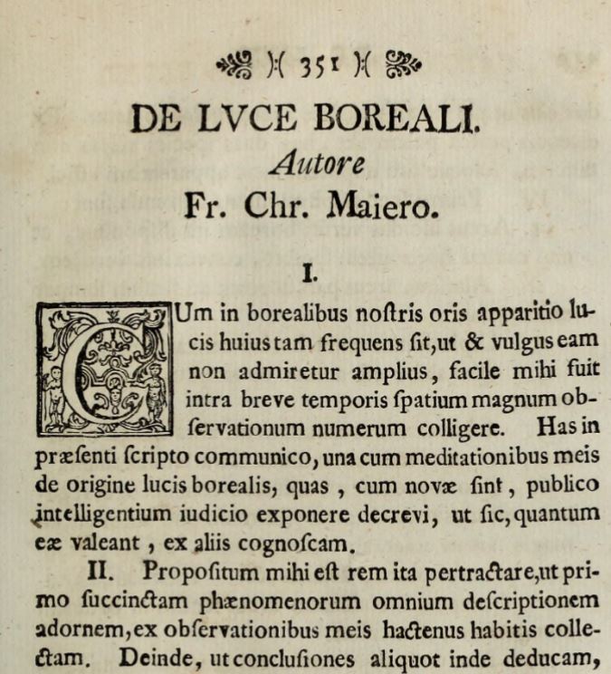 					View Vol. 11 (2021): The articles De Luce Boreali (1728 & 1735) by Friedrich Christoph Mayer
				