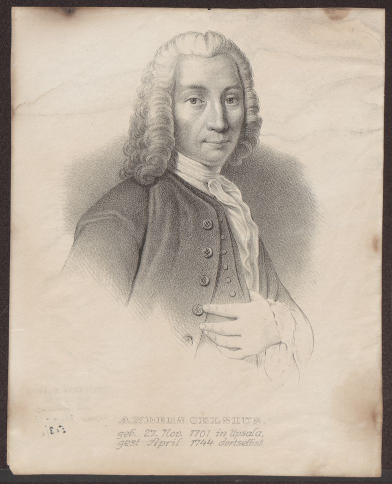 Portrait of Anders Celsius.