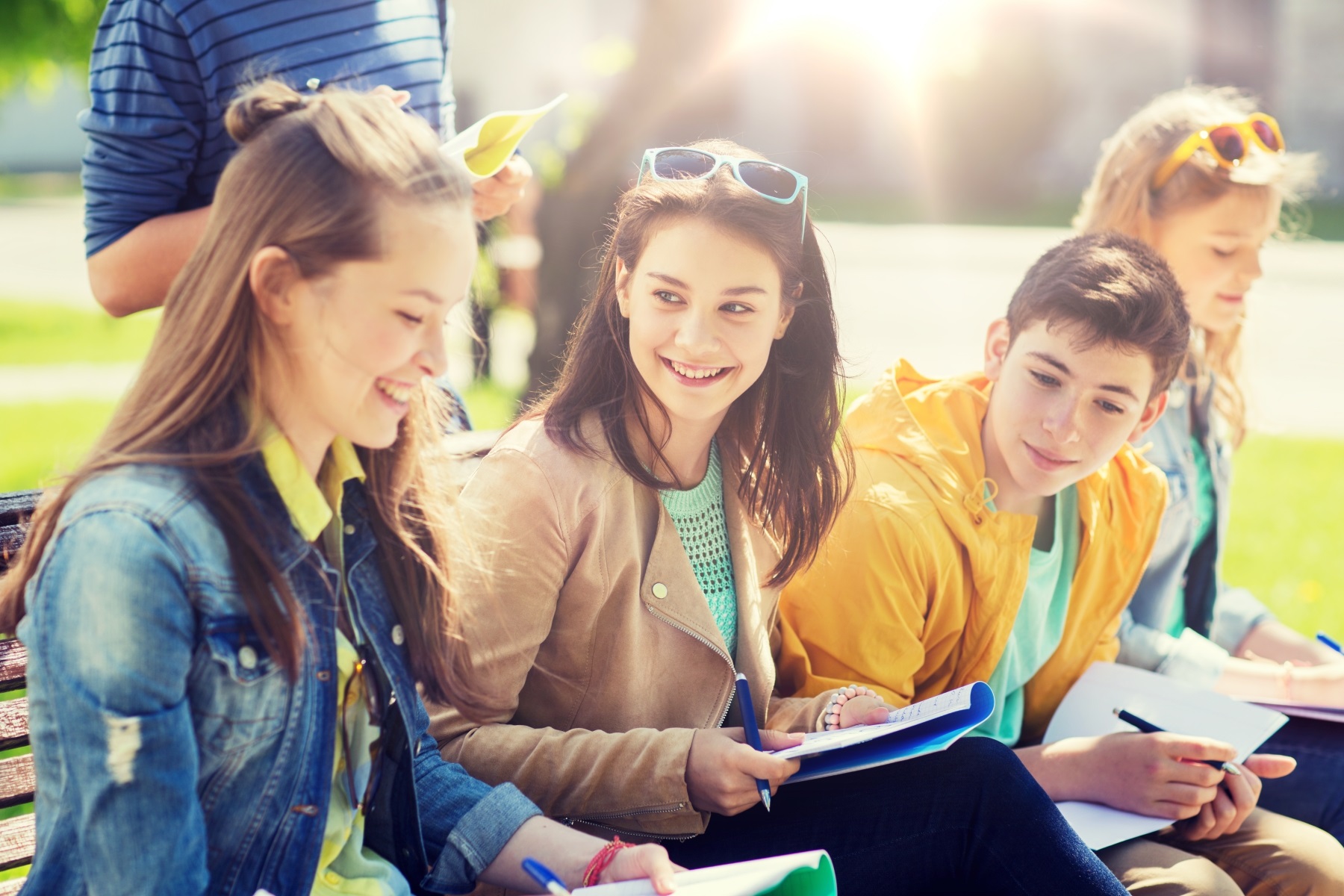 Illustration photo. Students outdoor.