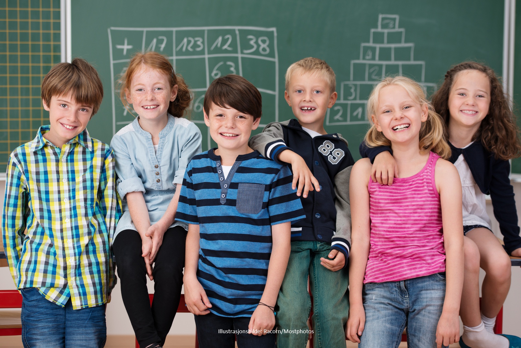 Group of young children in classroom