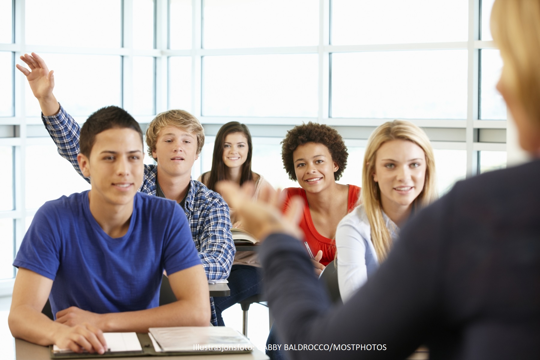 Illustration photo. Students in a classroom.
