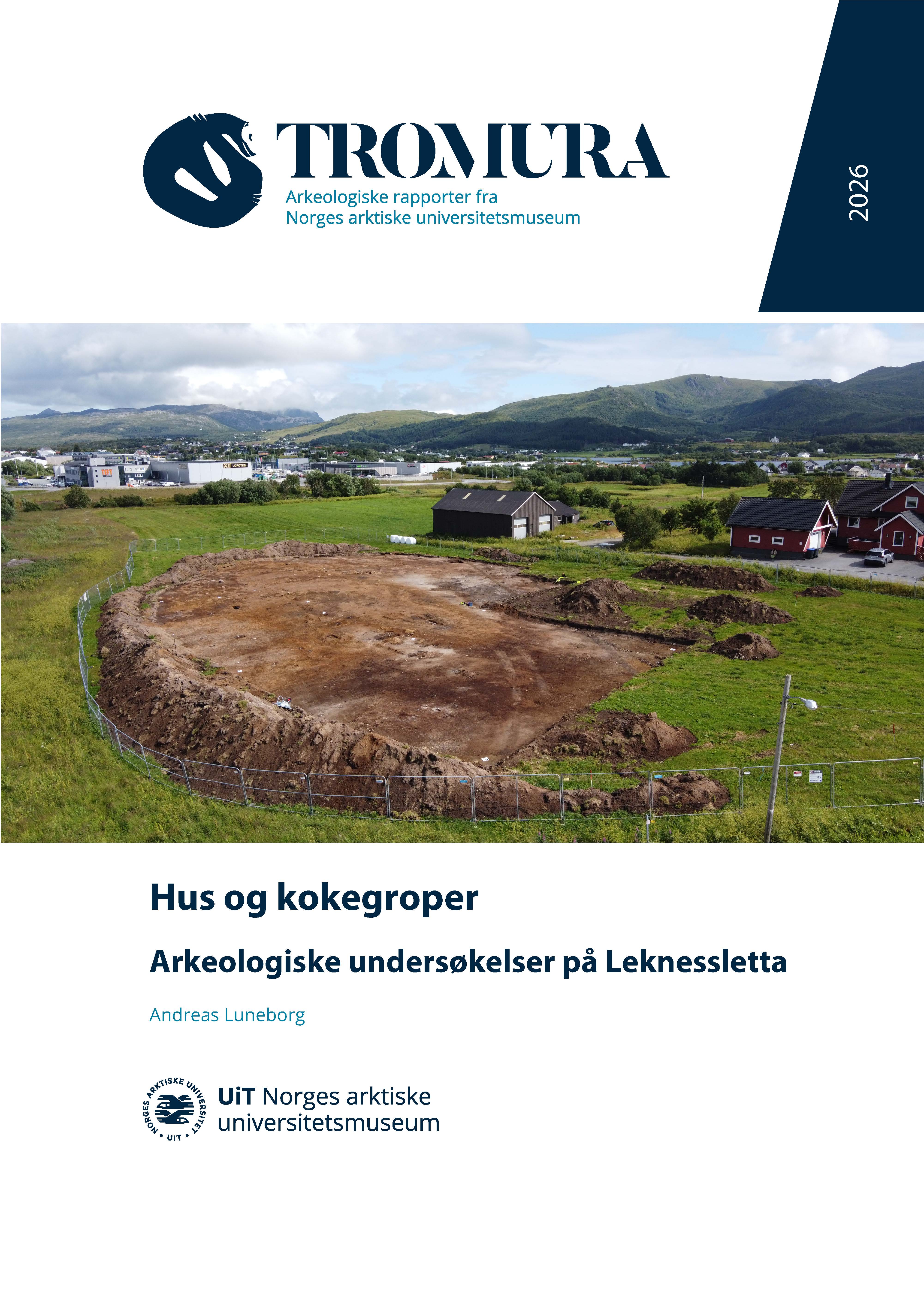 Oversiktsbilde over den avtorvede lokaliteten Lofoten Handelspark.