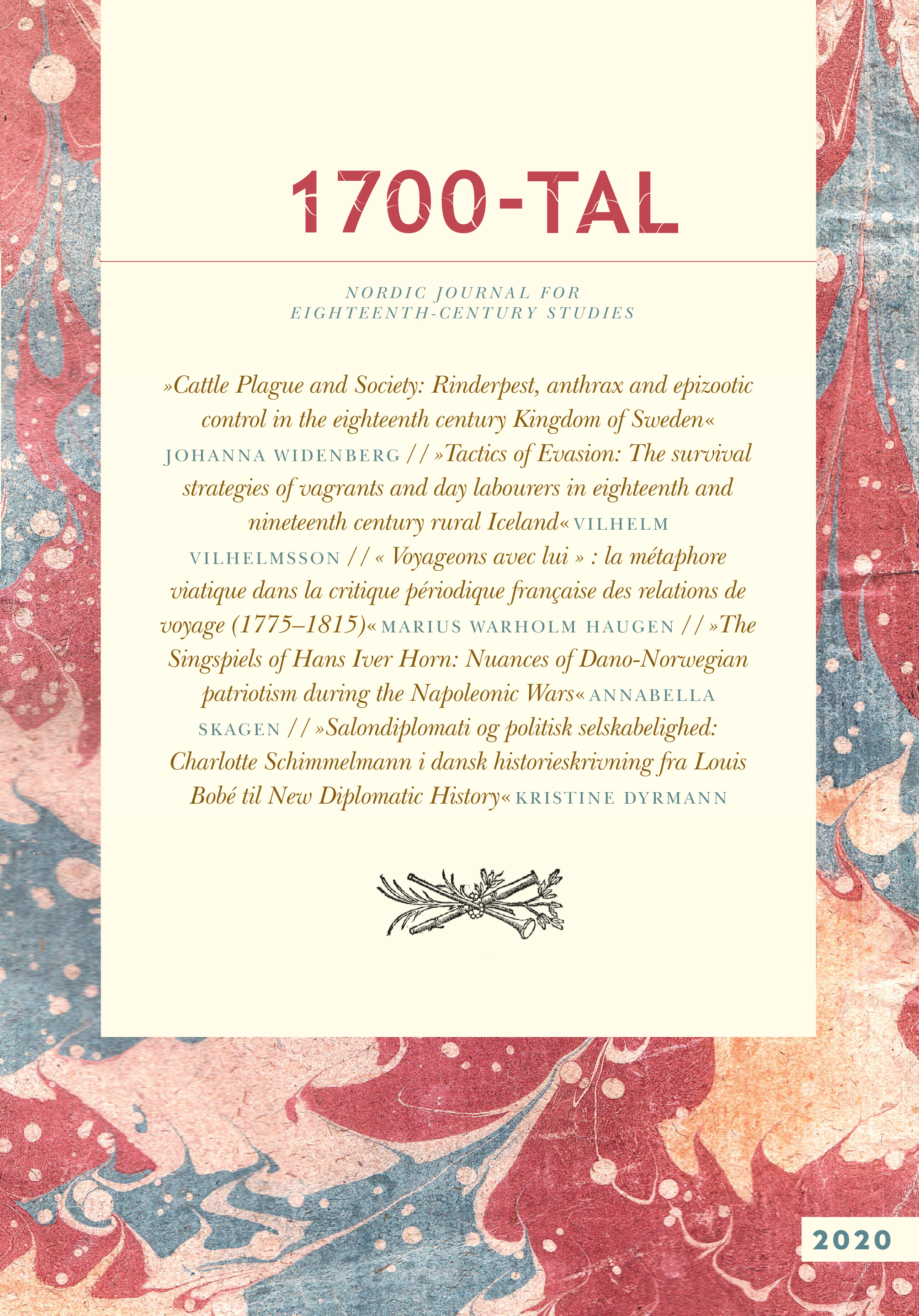 Frontcover of 1700-tal 2020.