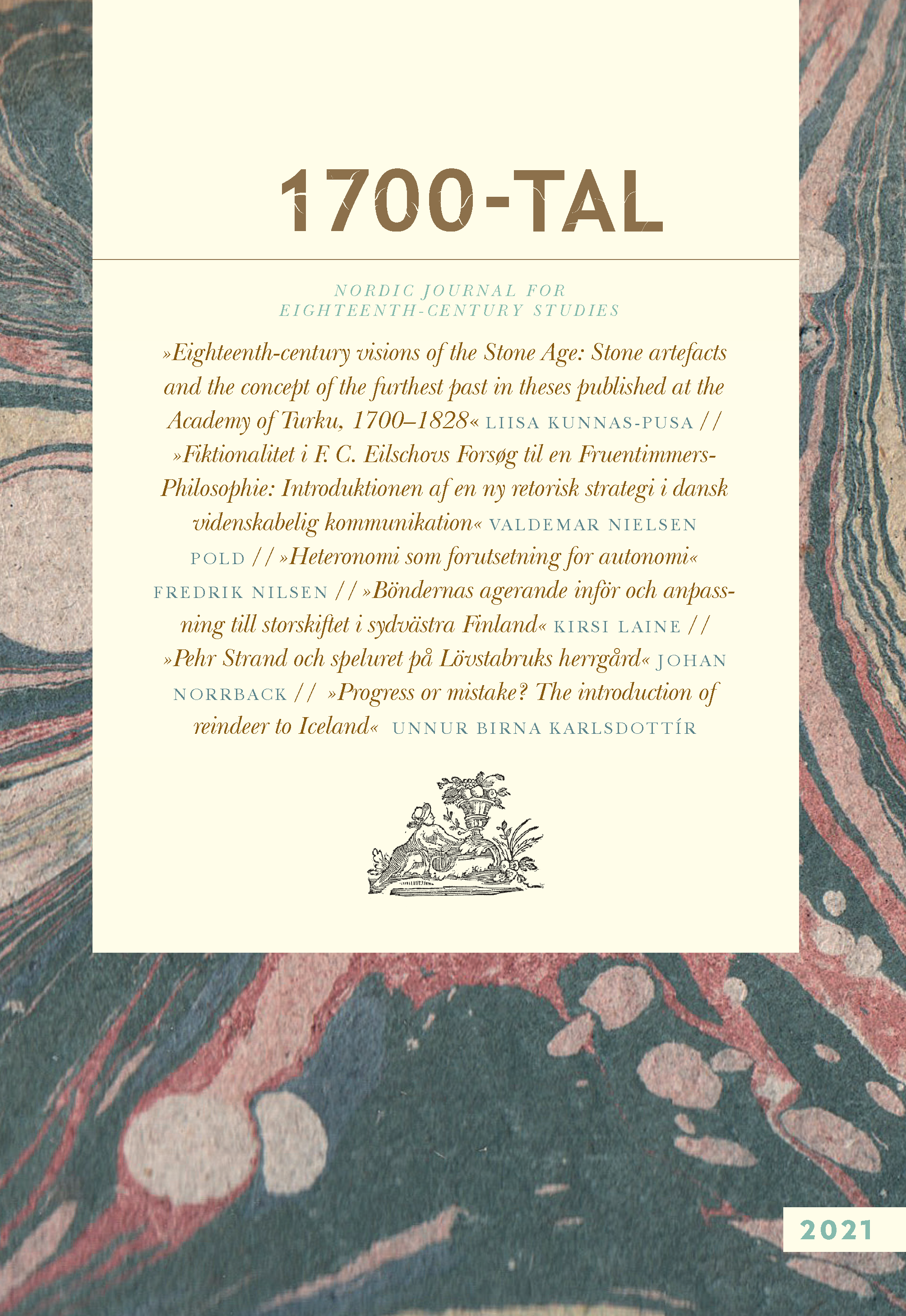 Frontcover of 1700-tal 2021.