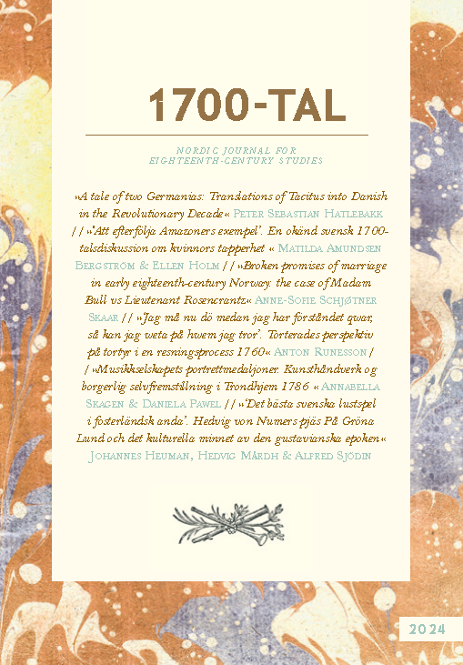 Frontcover of 1700-tal 2024.